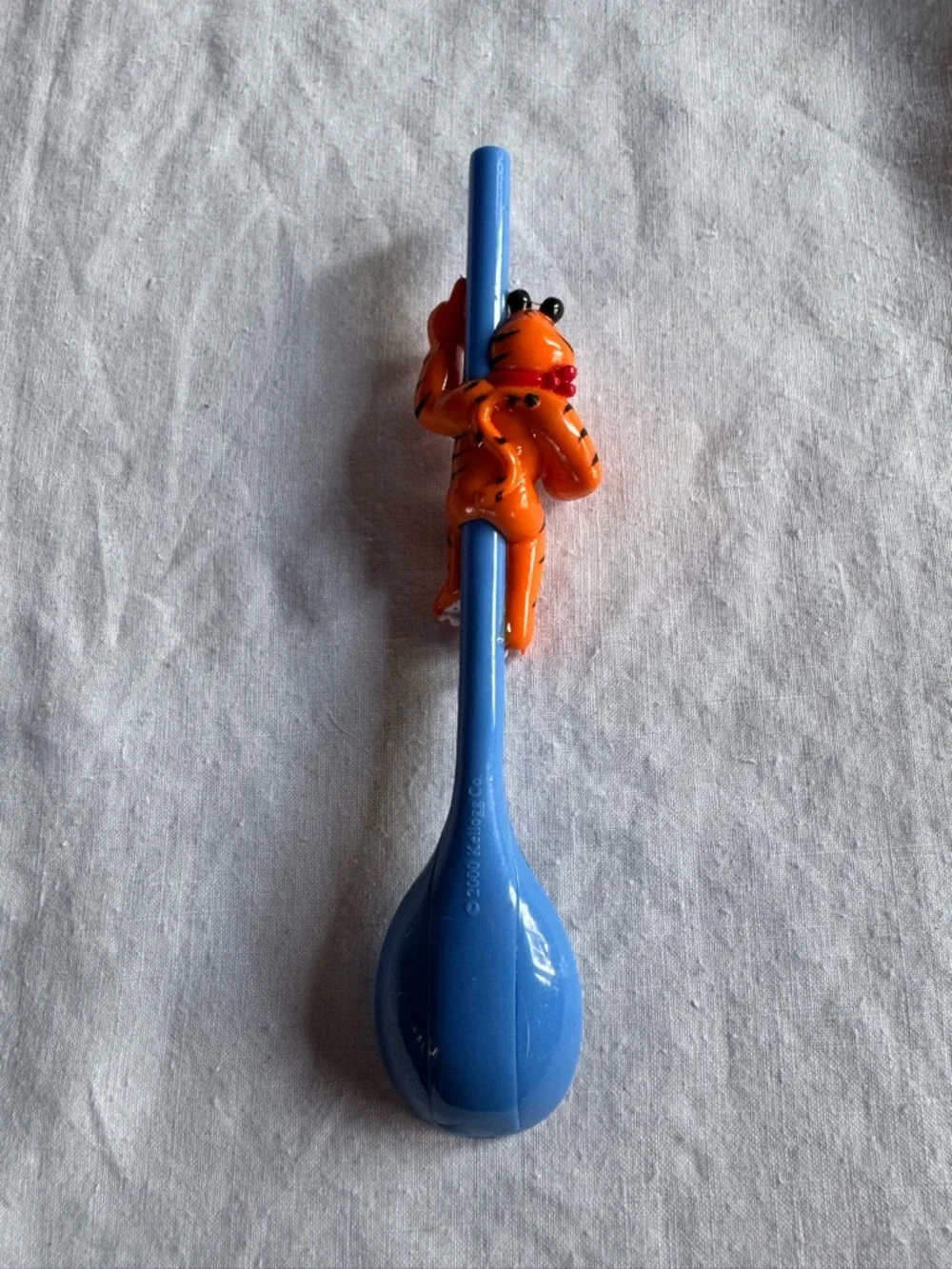 Vintage 2000 Kellogg's Spoon Straw Cereal Spoon- Tony the Tiger- Twice The Fun!